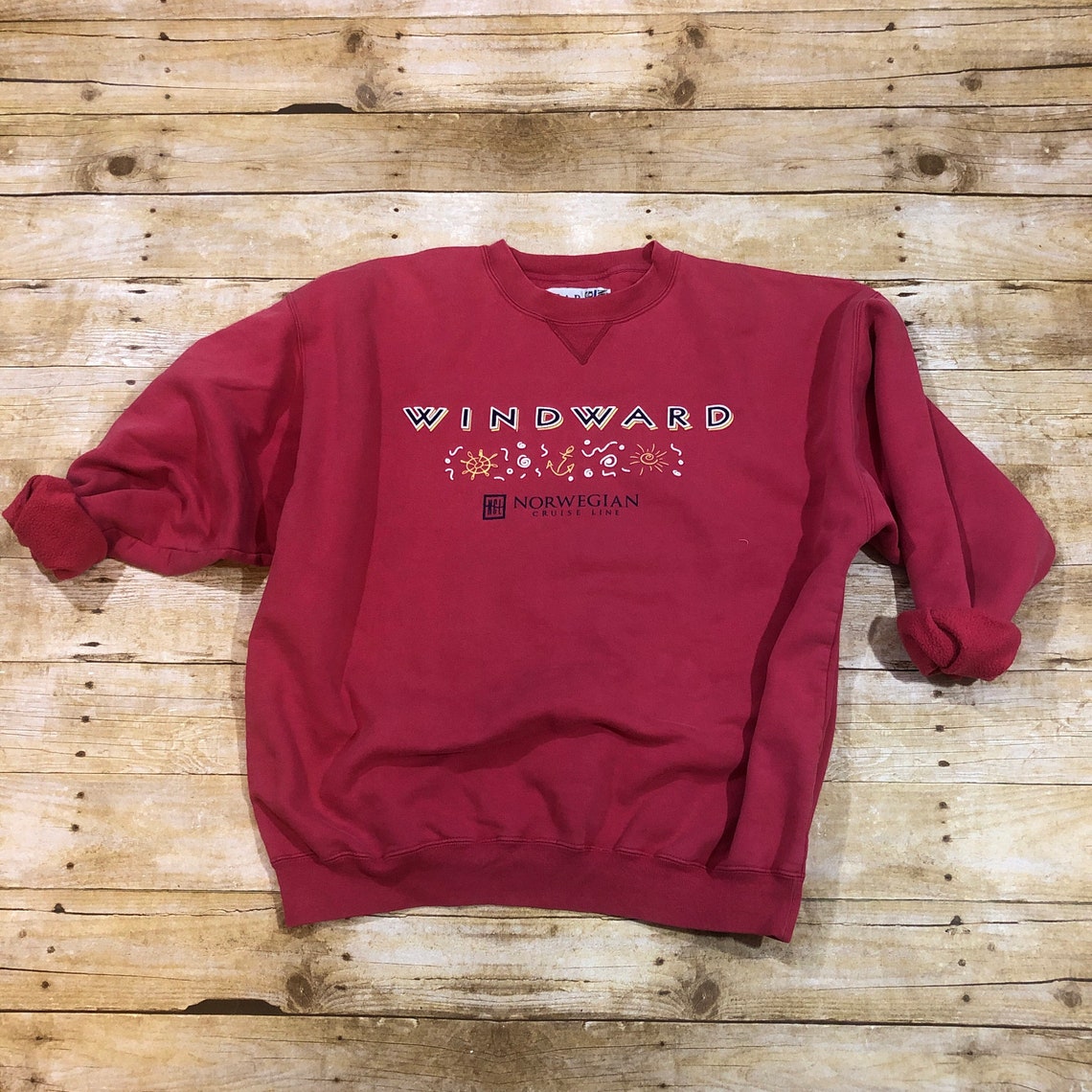 Vintage Pink Norwegian Cruise Lines Sweatshirt Windward | Etsy