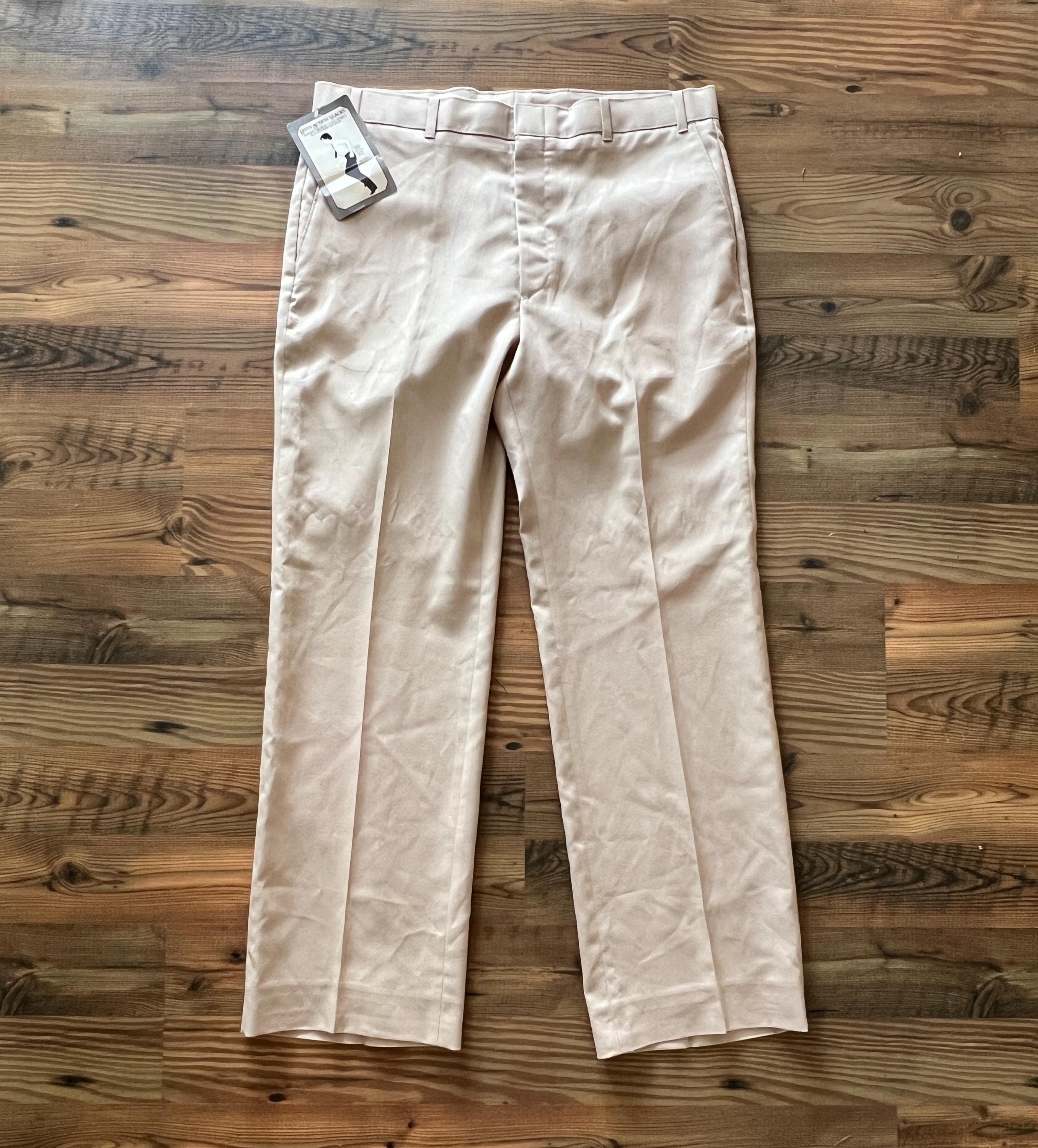 Vintage 1980's or 1990's Levi's ACTION SLACKS Polyester