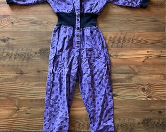 Vintage Girls Jumpsuit- Size 10 Romper Tween Retro One Piece