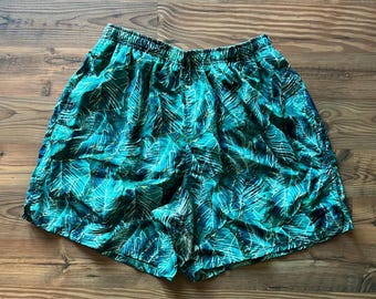 Vintage Speedo Swimsuit Men’s Size Large Swim Trunks Green Swim Shorts