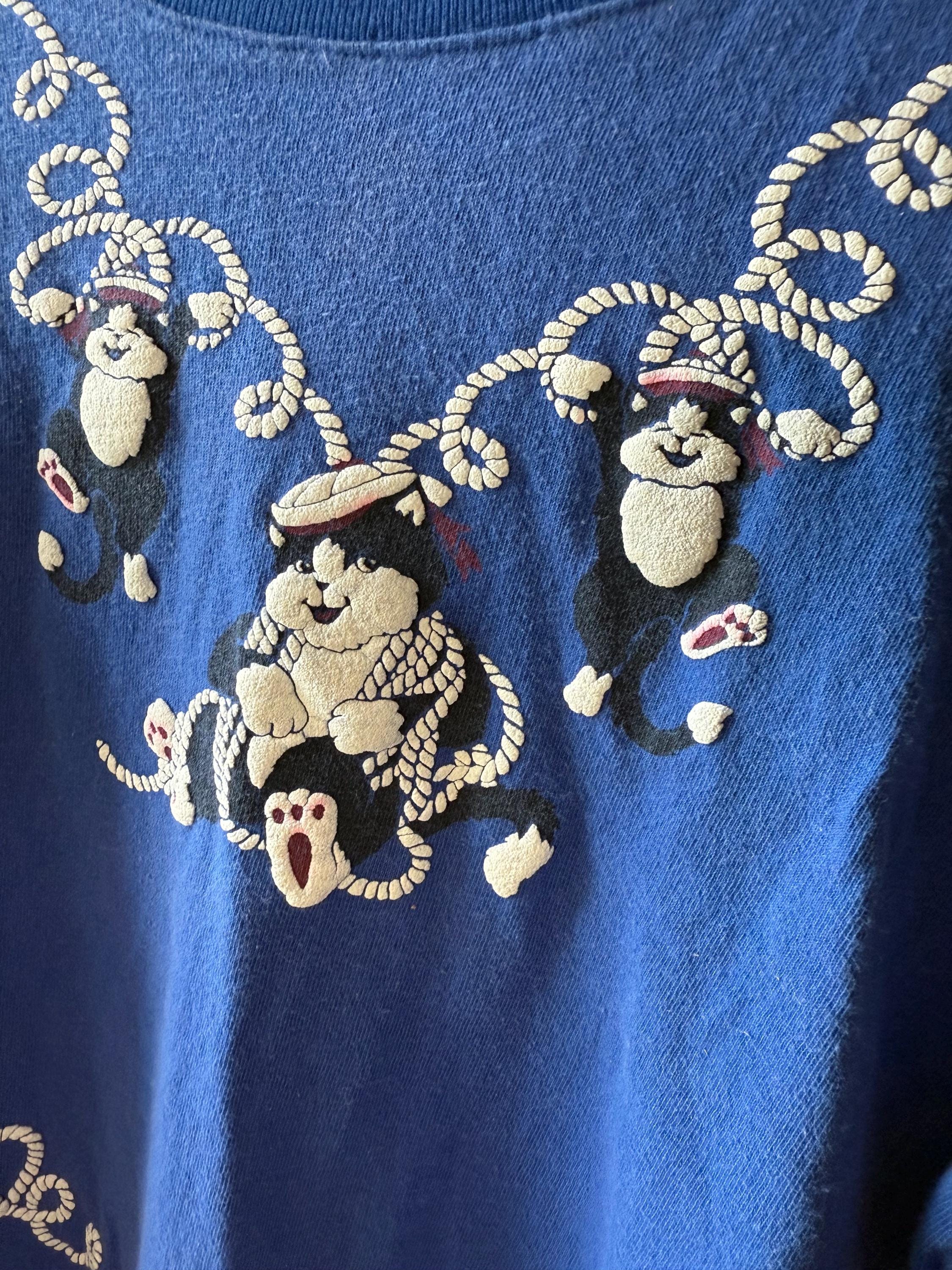 Vintage Spumoni by Franko Shirt - Medium - Large - Blue All