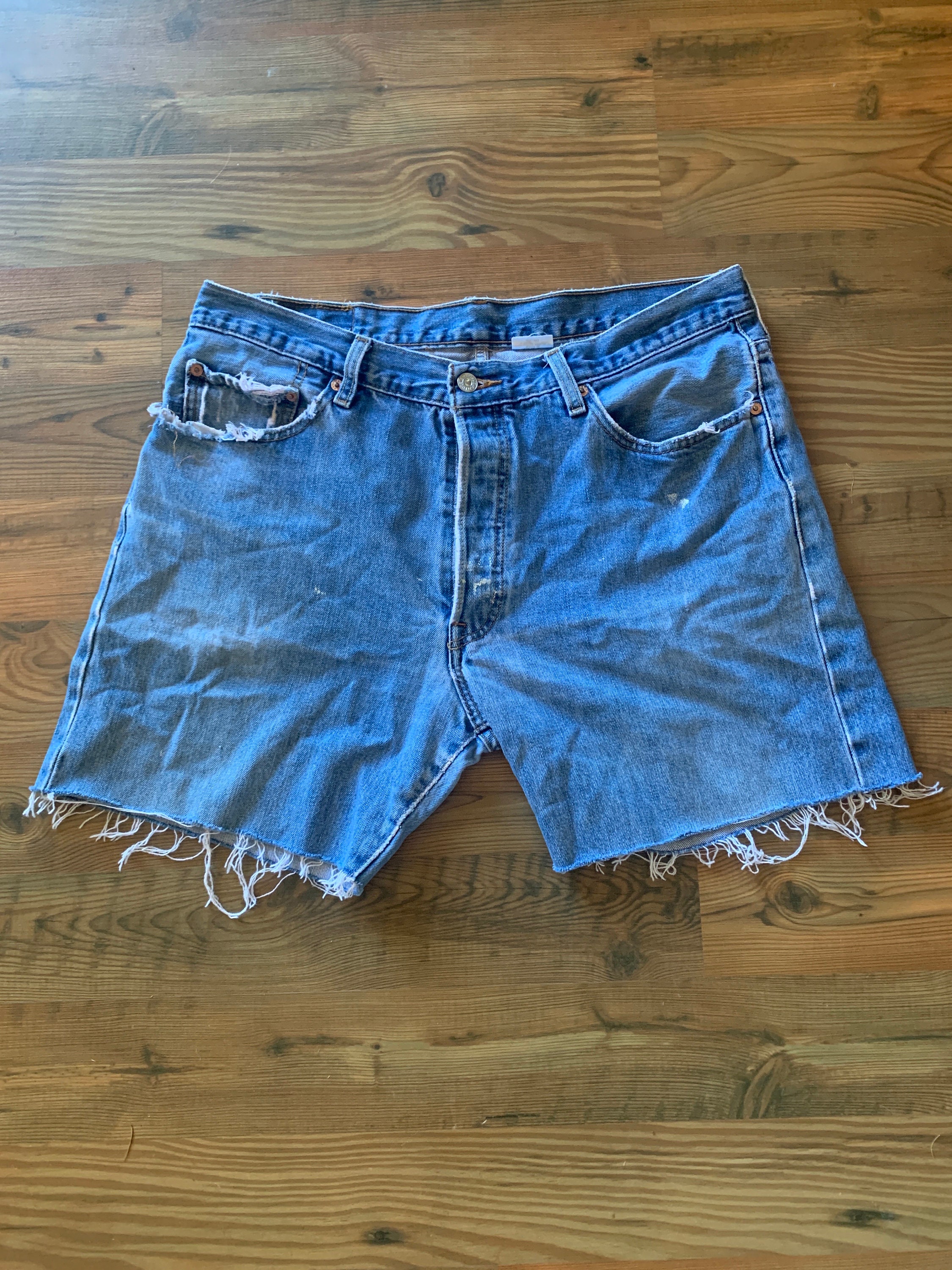 Vintage 501 Shorts Plus Size Cut off Jeans Levis - Etsy