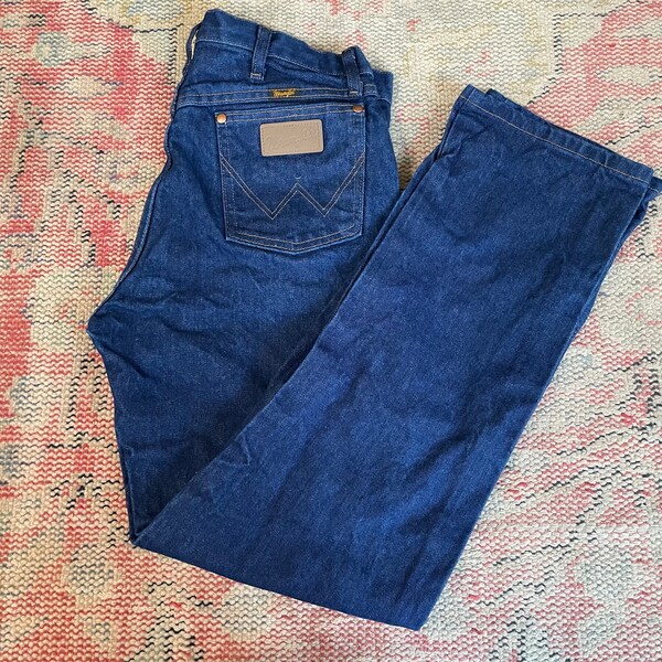 Vintage Wrangler Denim 34X32 - Dark Blue - Jeans - Pants - Cowboy - Western -
