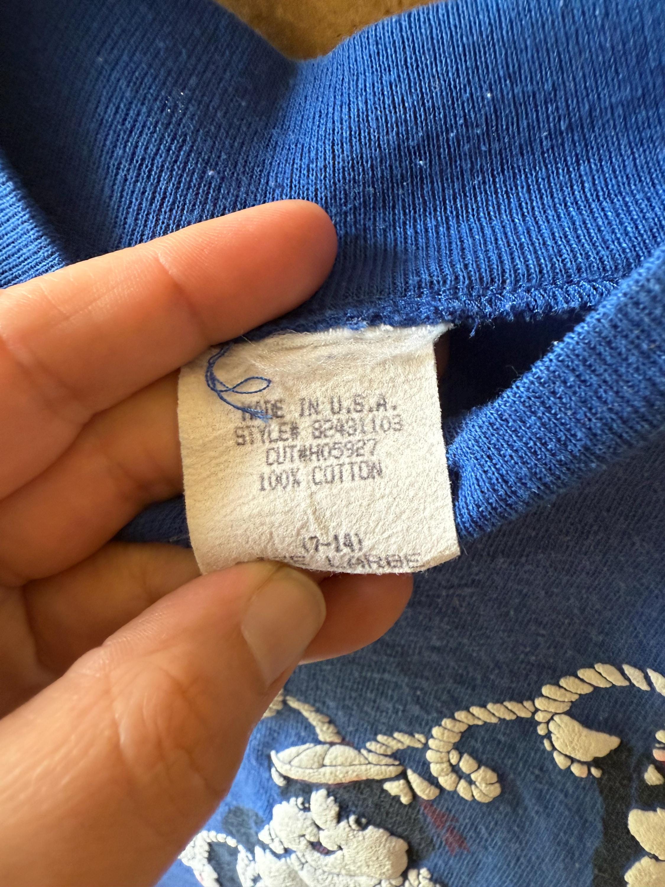 Vintage Spumoni by Franko Shirt - Medium - Large - Blue All