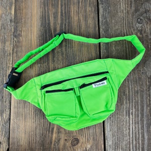 Lime green fanny pack top