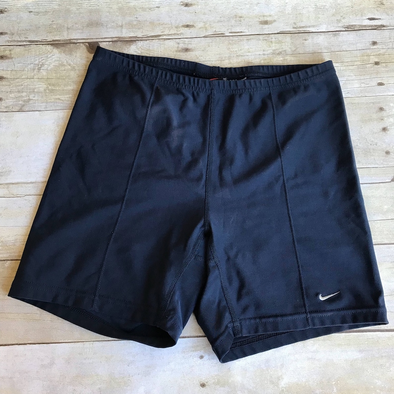 Vintage Nike Shorts Navy Blue Cycling Sport Core Etsy