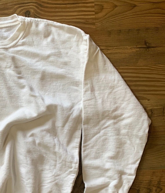 Vintage White Crewneck - Oversized Sweatshirt - A… - image 6