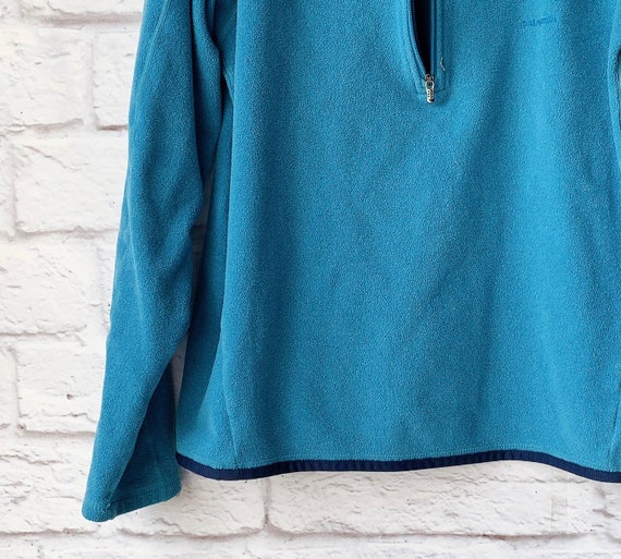 Vintage Patagonia Fleece Aqua Blue 1/2 Zip Fleece… - image 4