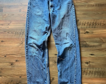 Vintage Levi’s 505 Denim Jeans Size 35 x 35 - Straight Leg Jeans - Classic Wash