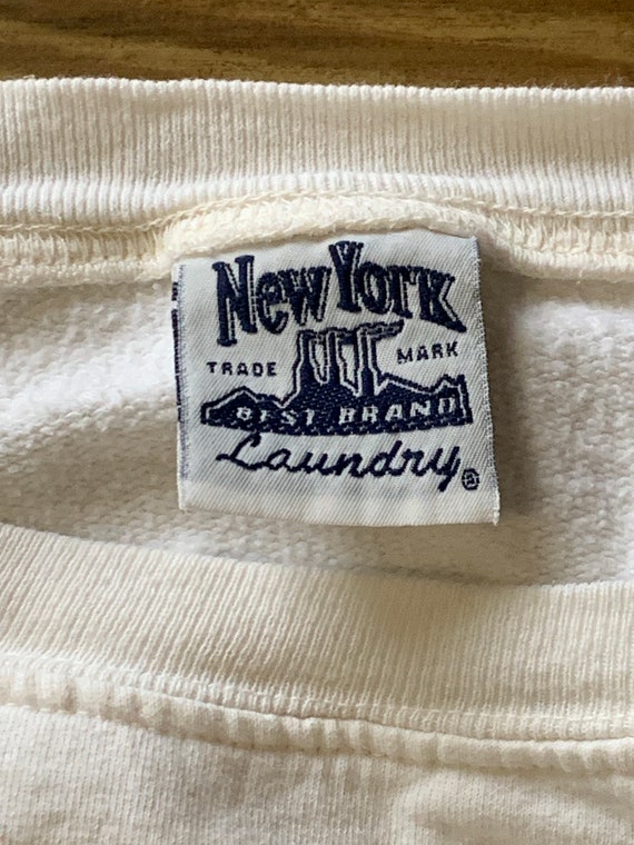 Vintage White Crewneck - Oversized Sweatshirt - A… - image 7