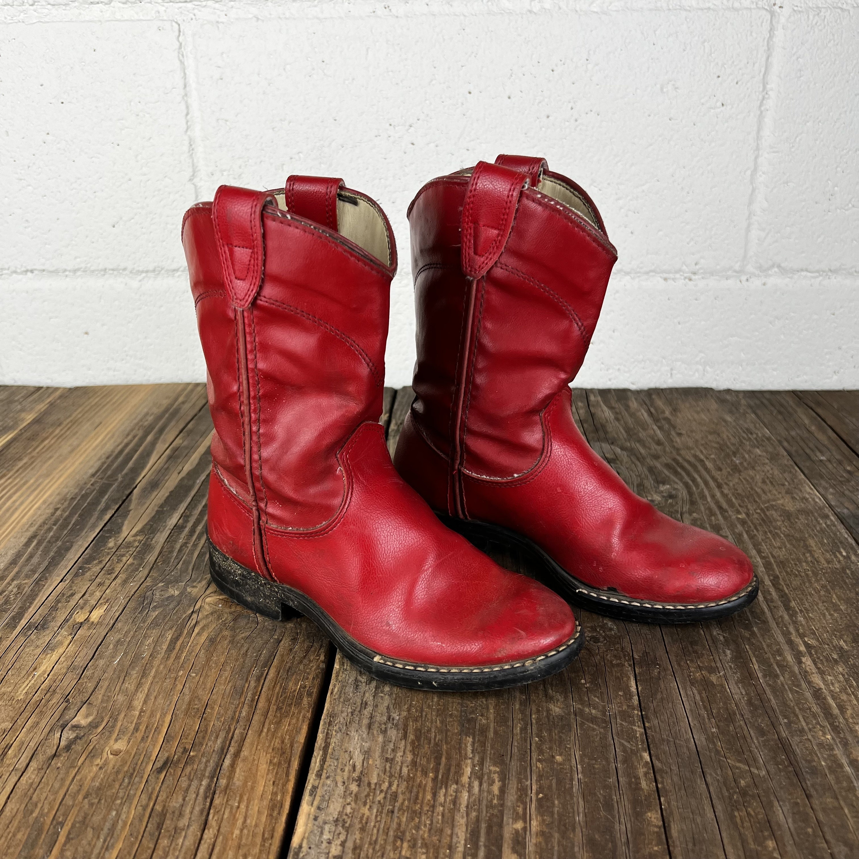 Gymboree red shop cowgirl boots
