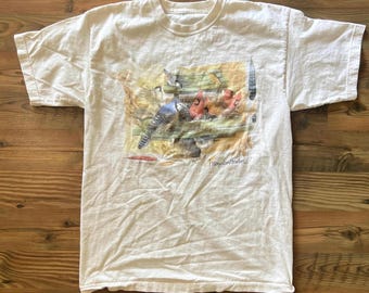 Vintage 1995 Birding T-Shirt – Marjolein Bastin Graphic Tee
