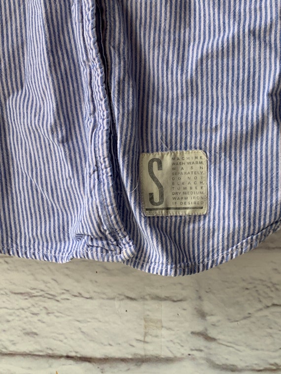 Vintage  Calvin Klein Sport Striped Shirt- Adult … - image 4