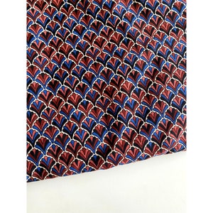 Tessuto stampato floreale ondulato buta, a metri, cotone indiano, fiore stampato a blocchi indiani, cucito per quilting, leggero