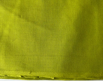 ime Green Cotton Linen Fabric, Indian Cotton Flax Textile, Dressmaking Fabric by the Yard, Quilting & Apparel Material, Wholesale Fabric