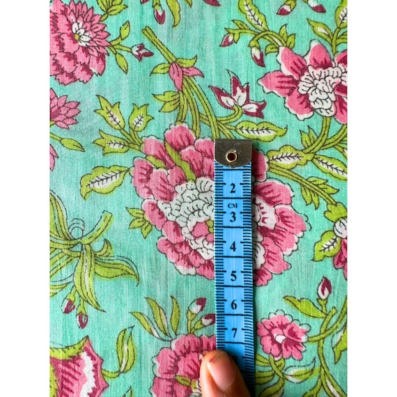 Floral Rosen Block bedruckt Stoff Meterware, Rose Garden all over