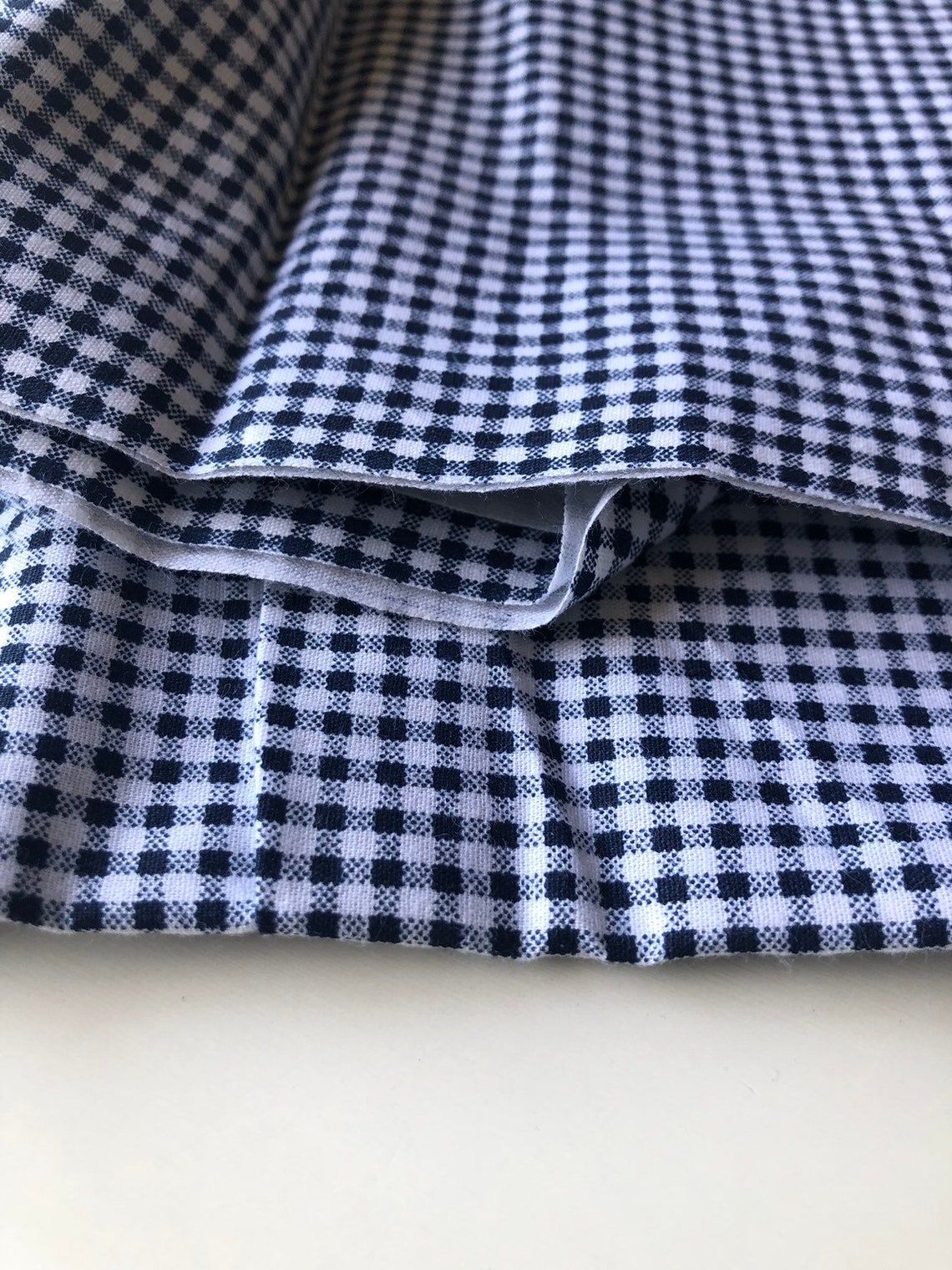 Gingham check gingham fabric black and white gingham fabric Etsy