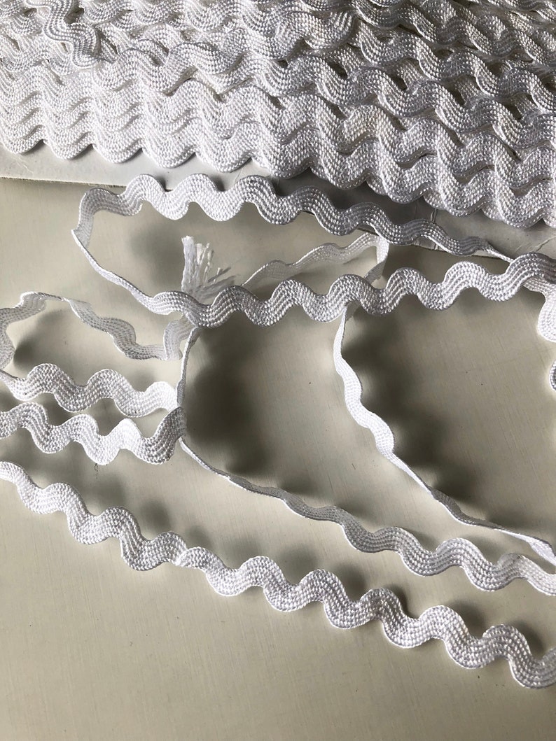 White Ric Rac Ribbon Trim Craft Binding Half Cm Sewing Trim Etsy