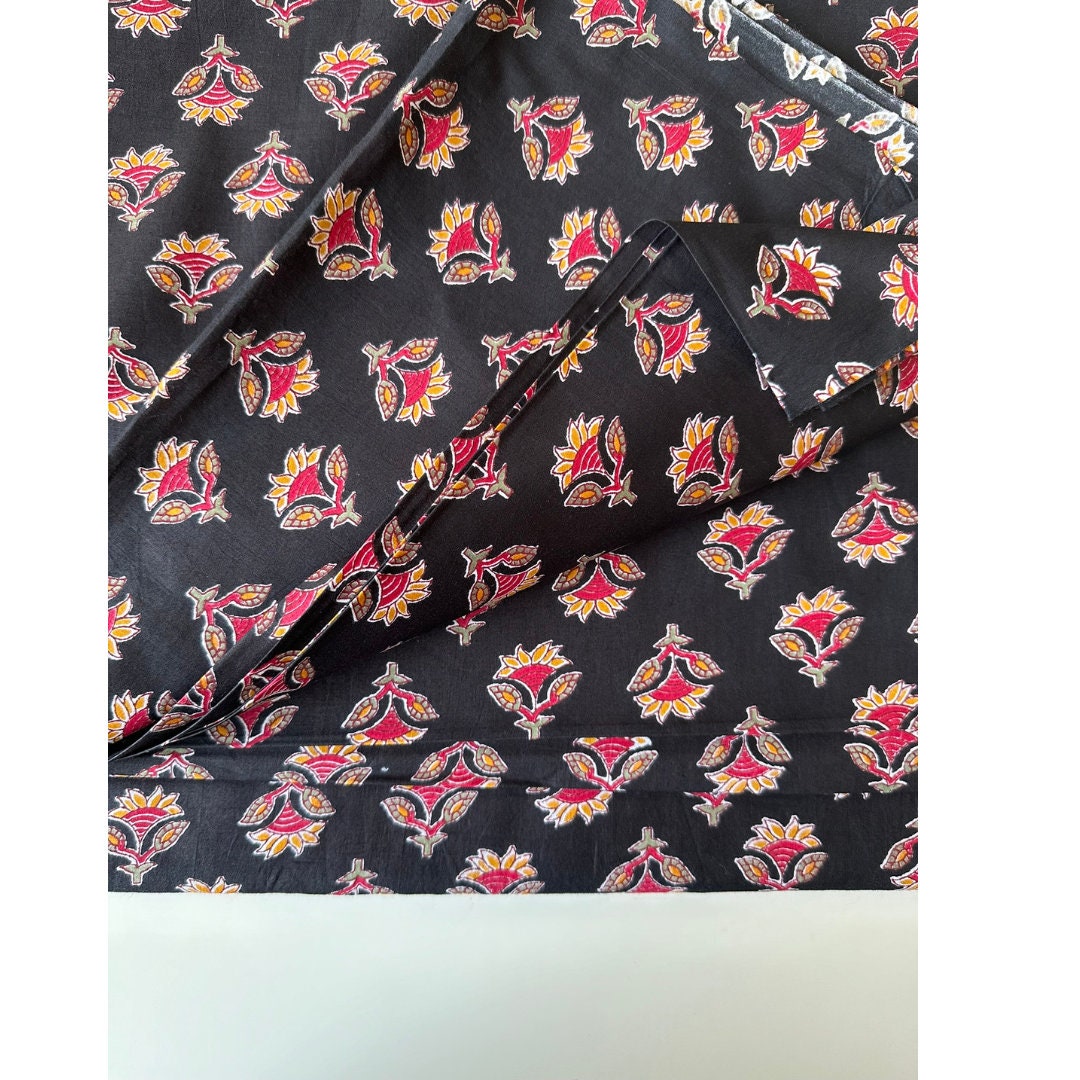 Pink - Bindaas Block Art Printed Cotton Precut Fabric