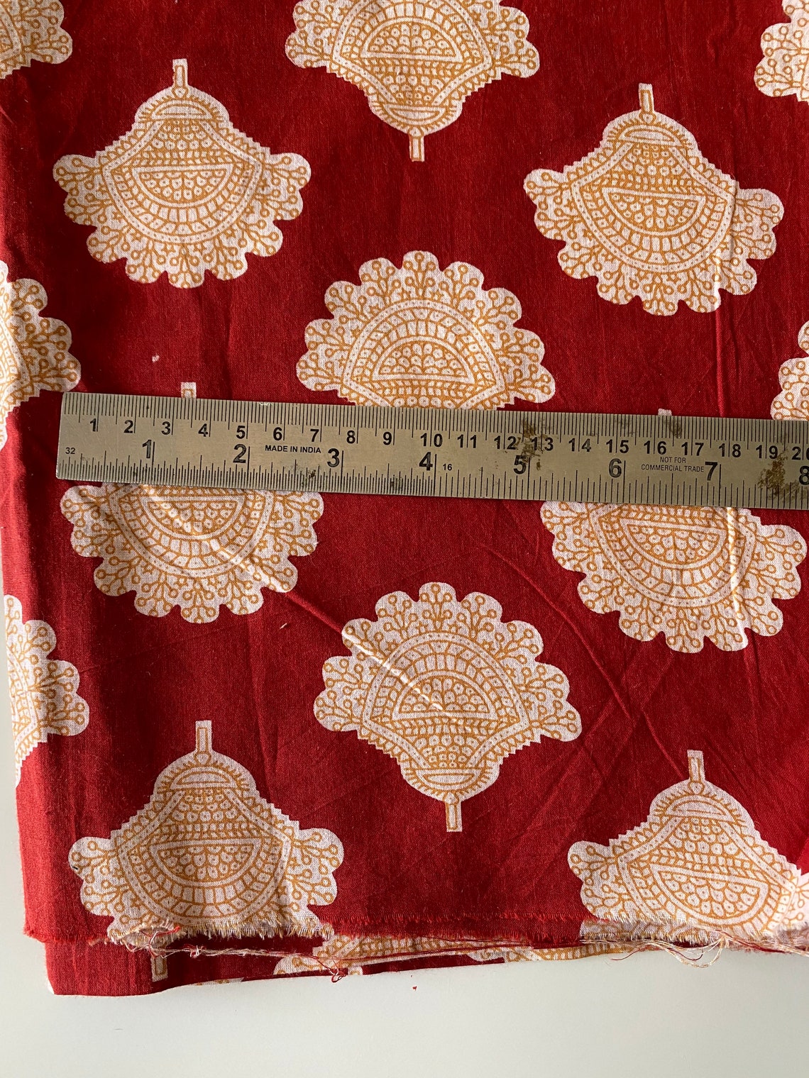 Block Print Fabric Indian Fabric 1.45 yard cut buta print Etsy
