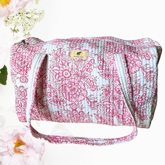 Quilted weekender duffle bag outlet