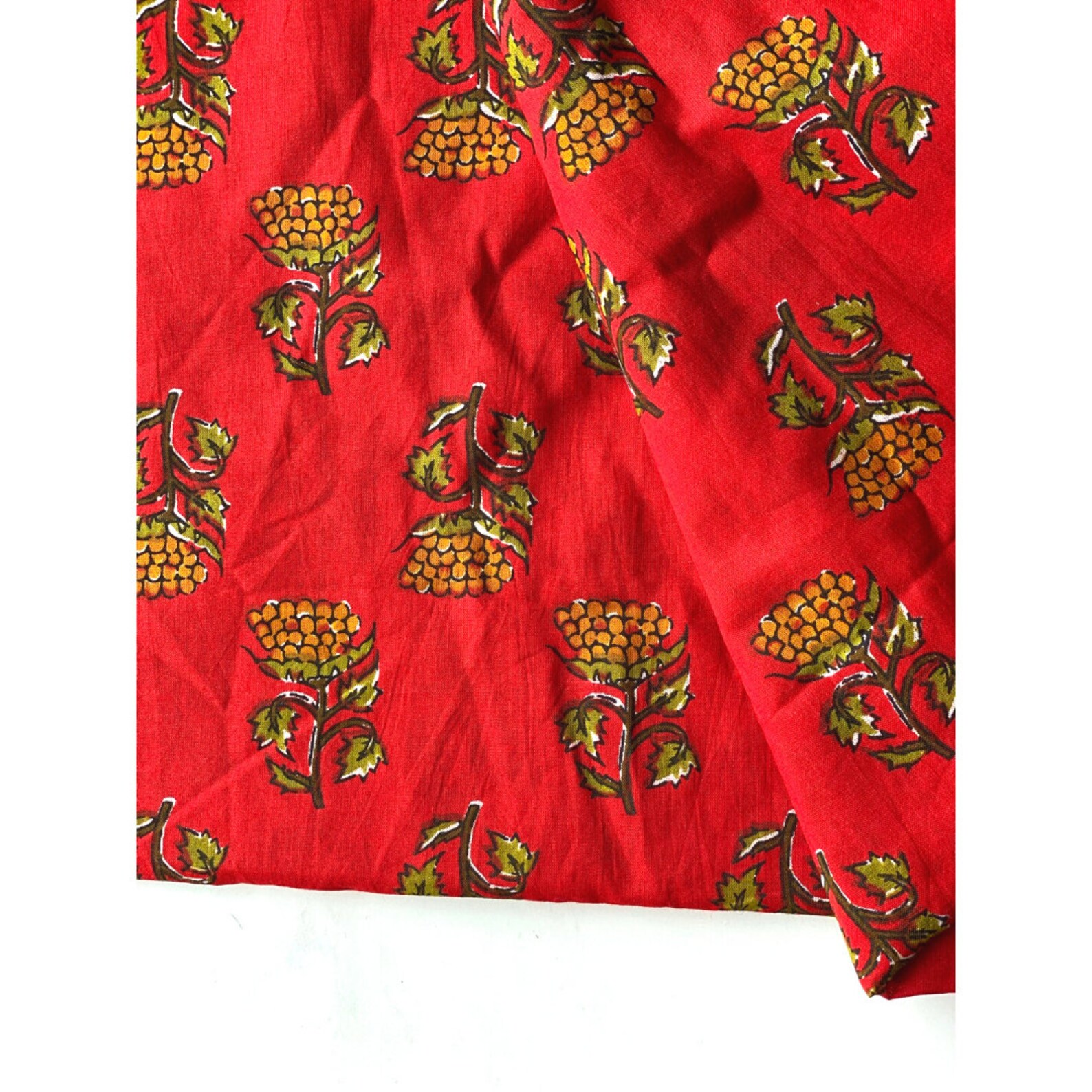 Block Print Fabric Indian Fabric 2.5 yard cut buta print Etsy