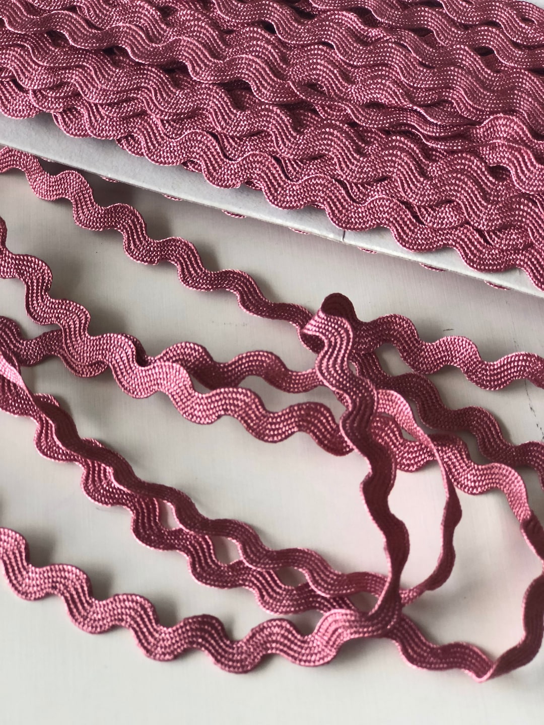 Buy Dull Pink Cotton Lace Ric Rac Trim, 0.5 Cm Kids Sewing Trim, Onion ...