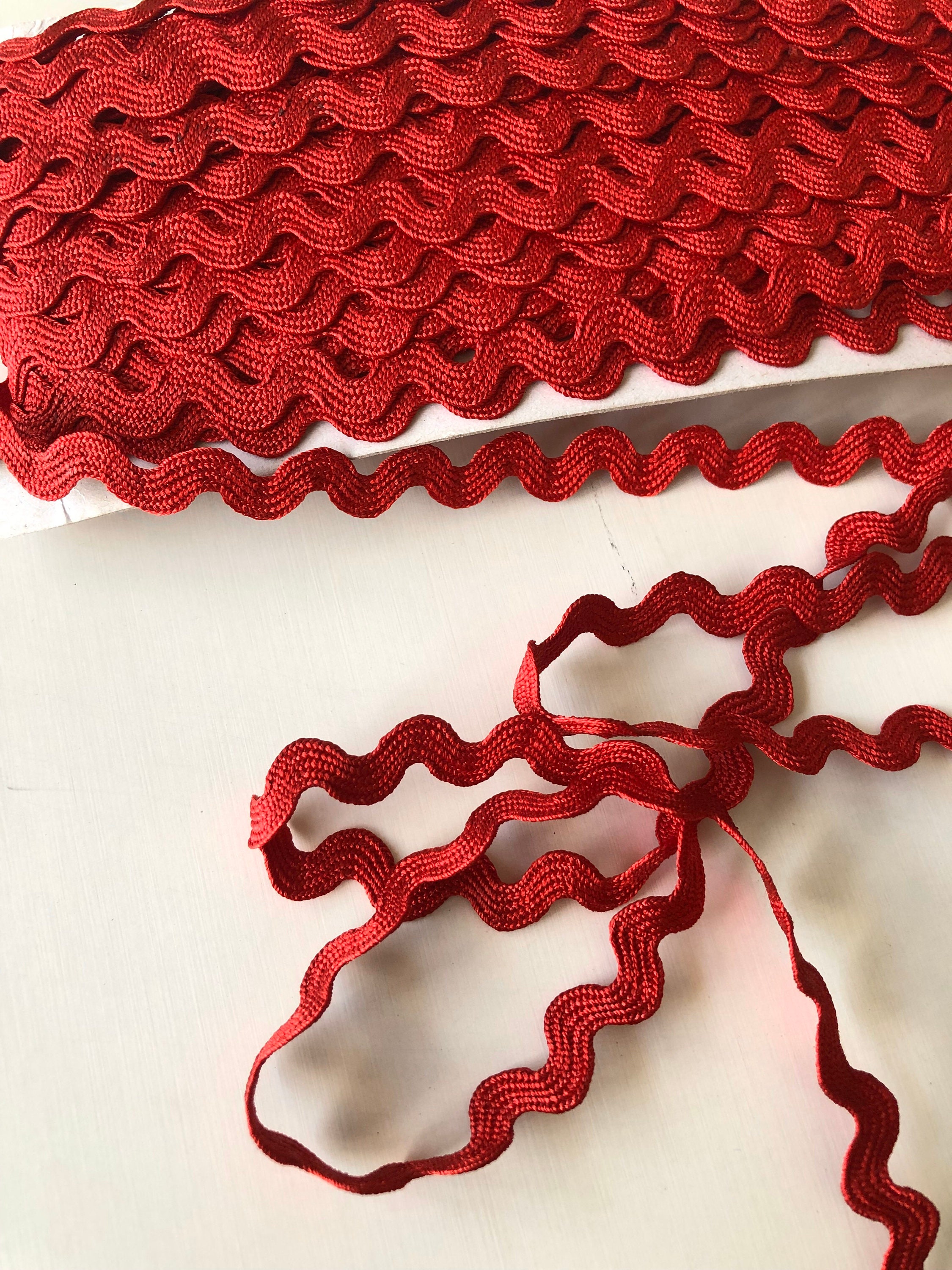 Red Ric Rac Ribbon Trim Craft Binding Half cm Sewing Trim Etsy