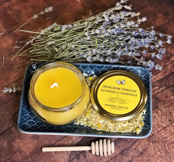 100% Pure Beeswax Candle Lavender Vanilla 100% Pure Beeswax Candle Lavender Vanilla
