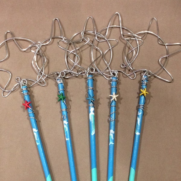 Beach Bubble Wands, Starfish, Mermaid, Fun, Outdoors, Picnic, Birthday, Holiday, Backyard, Nautical, Fantasy, 4th of July, Memorial day