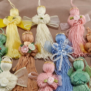 Angel, All Occasion Ornament, Gift Tag, Handmade, Decorative, Religious, Favor, Gift, Wings, Precious, Keepsake, Cherish, Crochet, Yarn,