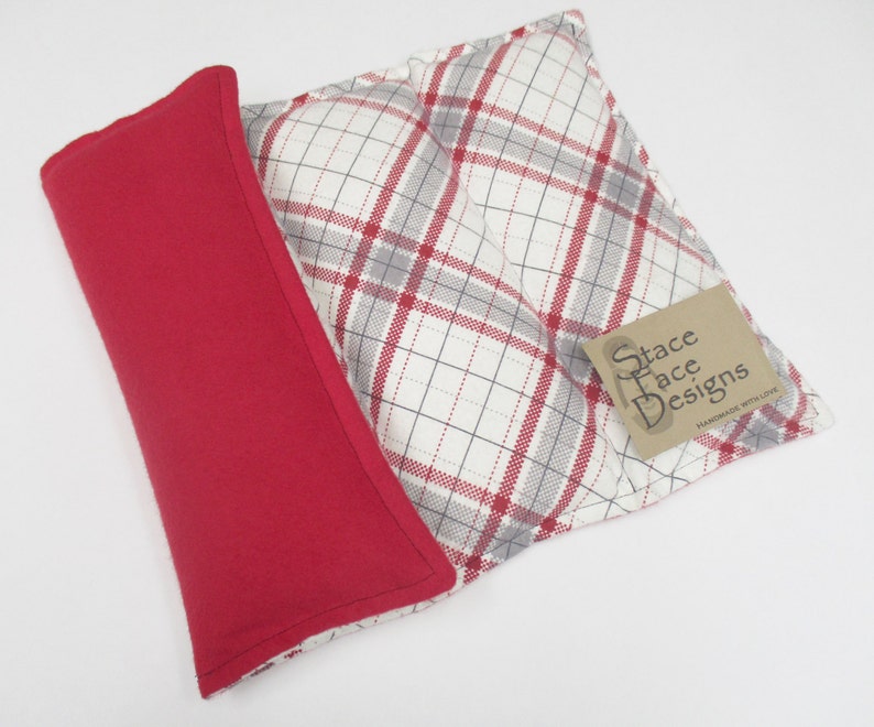 Red Plaid Rice Heating Pad Heat Pad Rice Bag Rice Pack Etsy
