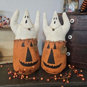 Ghostly Pumpkin craft pattern  Fall/Halloween sewing pattern