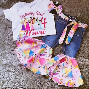 Princess inspired bell bottom set