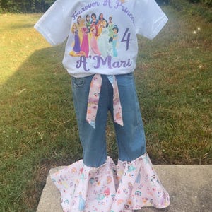 Princess inspired bell bottom set