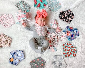 baby girl drool bibs
