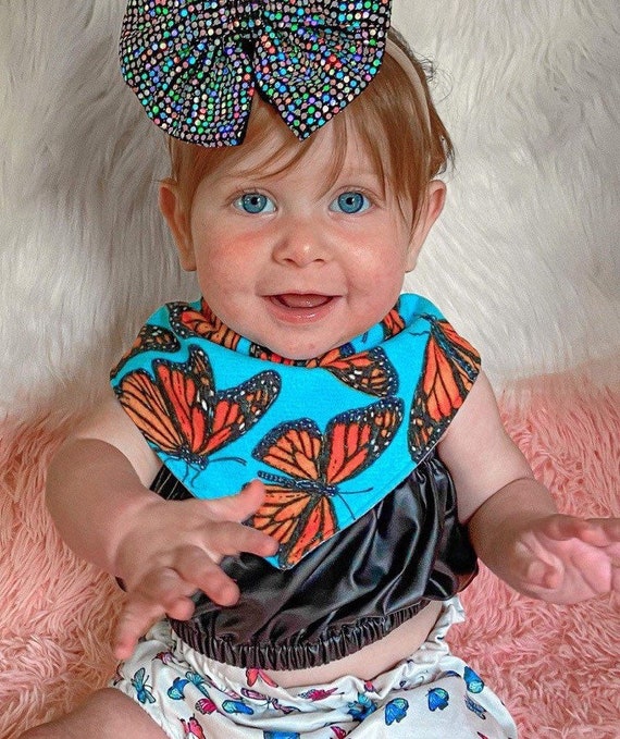 Butterfly Baby Drool Bib Butterfly Baby Shower Gift Etsy