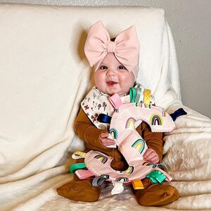 Baby shower present, sensory letter toy, personalized unique baby shower gift image 16