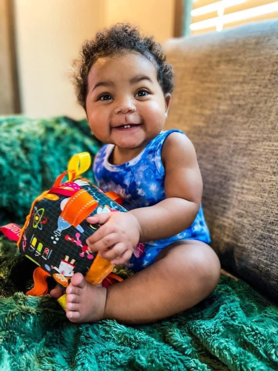 Science Baby Cloth Block Girly Baby Shower Gift Science Baby Etsy