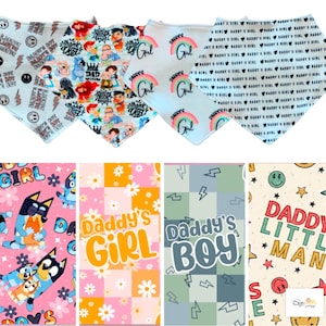 Father’s day baby bib, daddy’s girl, daddy’s boy, baby shower gift, gender neutral baby shower