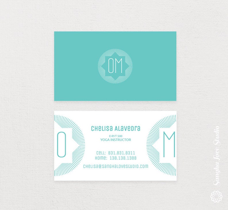 Wellness OM Card Card Business or Business Yoga Yoga Card Yoga Yoga Wellness Card or OM Business Business