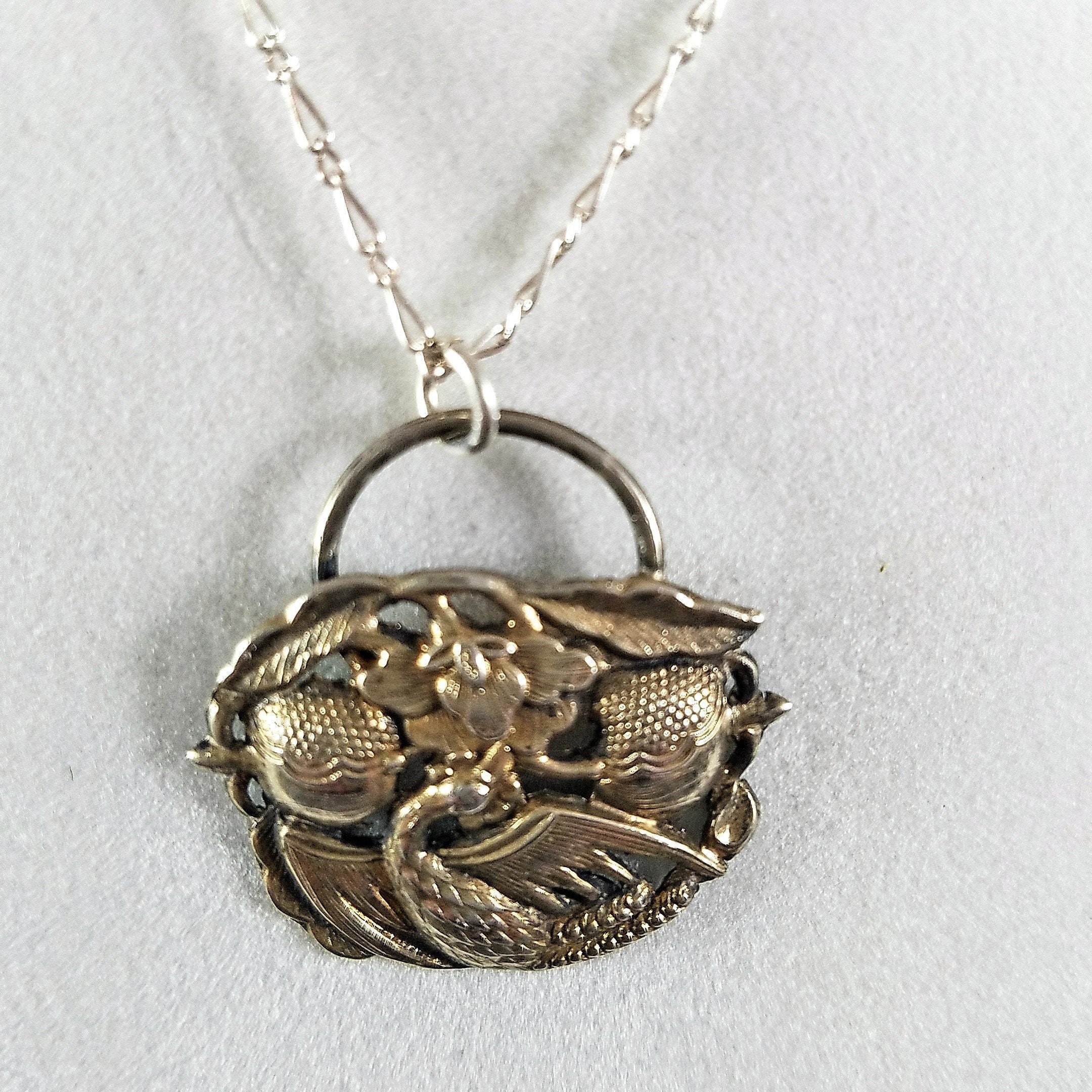 Chatelaine Component Sterling Silver Chatelaine Antique Solid Silver Bottles