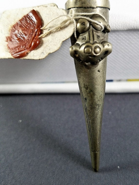 Antique Chinese Silver Fingernail Guard Qing Dynas