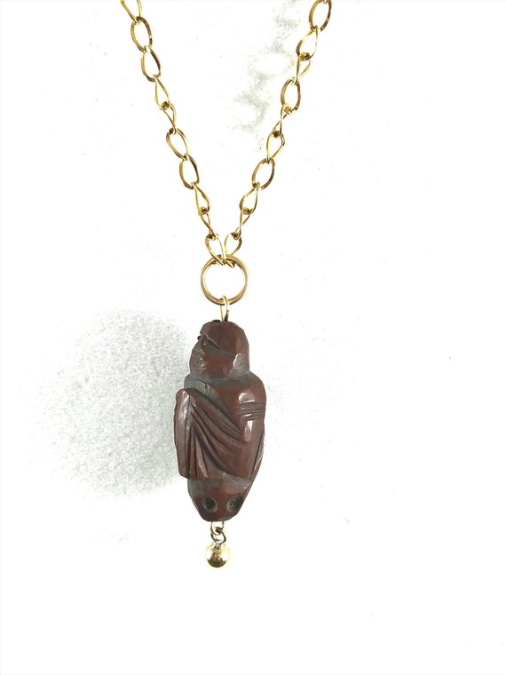 Antique Buddhist Rosary Bead Pendant China Chines… - image 1