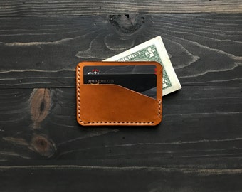 Minimal wallet, Thin card holder, Front Pocket Wallet, Thin Leather Wallet, Thin Card Wallet