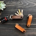 Natural Leather Key Holder, Leather Key Organizer, Leather Key Folder, Leather Key Chain, Mother's Day