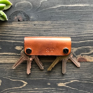 Handmade Genuine Natural Leather Key Holder, Leather Key Organizer