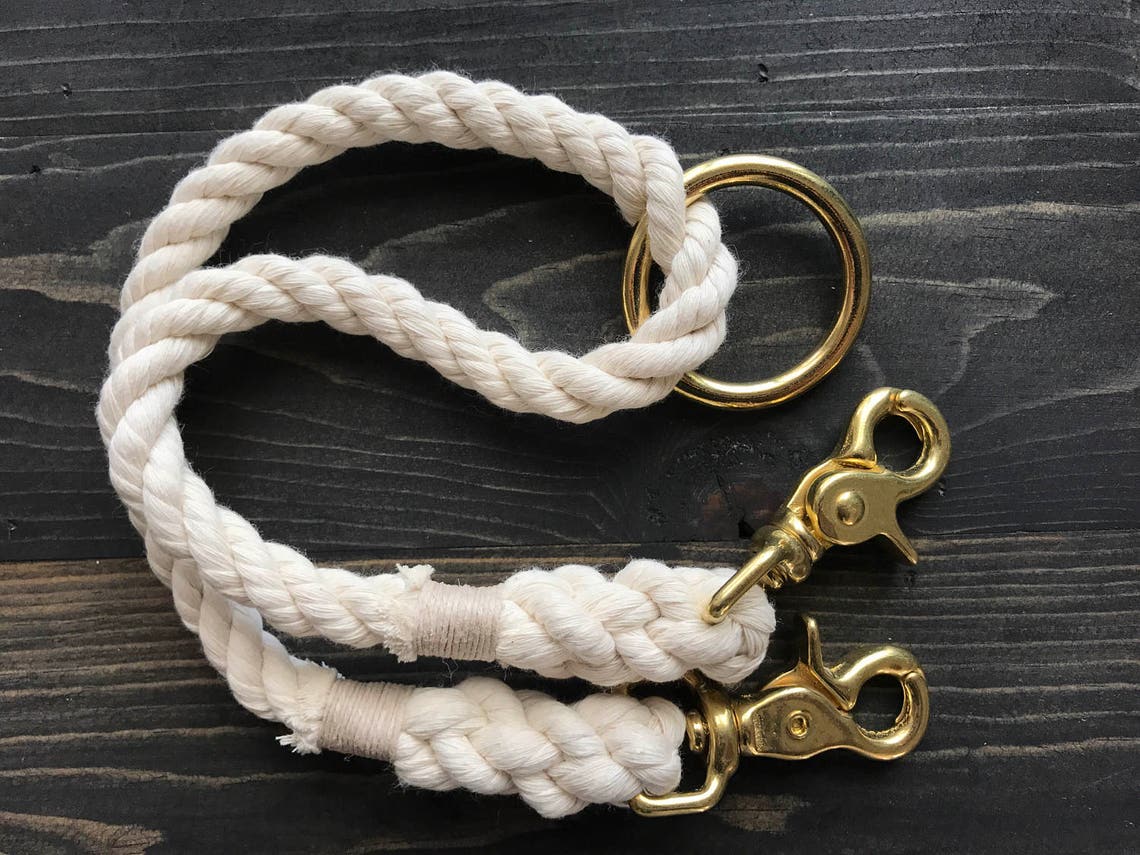 Ivory Two Dog Coupler Double Dog Leash Ivory Dog Leash Etsy