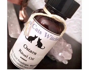 Ostara Sabbat Ritual Oil for Spring Equinox Blessings. Pagan Holiday Altar Oil Honor Eostre Goddess, Easter Gift for Witchy Friend, Rebirth