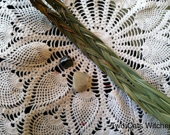 Sweetgrass Braid, Smudging Braid, Sweet Grass Long Braid, Smudging Herb, Home Energy Cleasing, Ceremonial Braid, Spiritual Herb